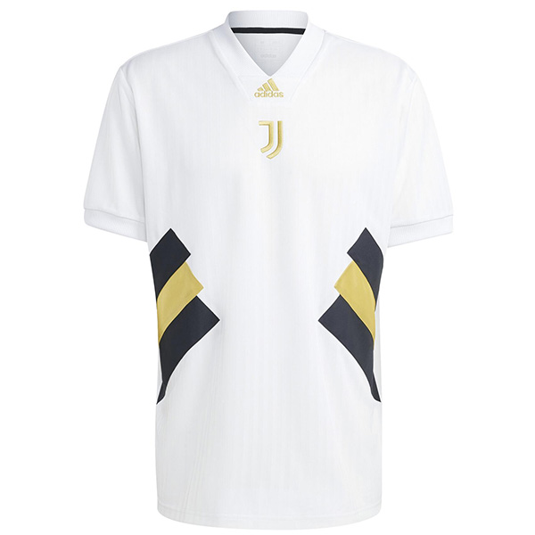 Juventus pre-match training soccer jersey men's uniform white sportswear football top shirt 2023-2024